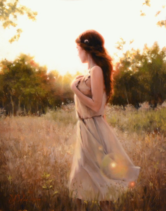 Daniel Del Orfano - Autumn Sun - original oil on canvas painting